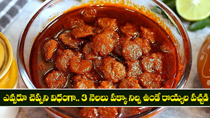 ఎవ్వరూ చెప్పని విధంగా 3 నెలలు పక్కా నిల్వ ఉండే రొయ్యల పచ్చడి