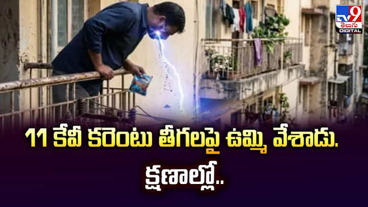 11 కేవీ విద్యుత్ వైర్పై ఉమ్మి వేశాడు.. క్షణాల్లో.. 11 కేవీ విద్యుత్ వైర్పై ఉమ్మి వేశాడు.. క్షణాల్లో..