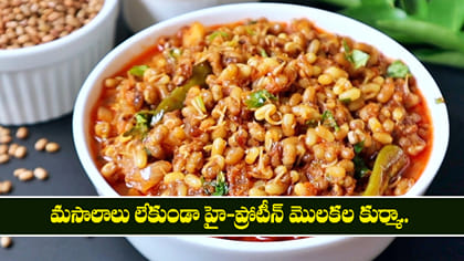 మసాలాలు లేకుండా హై-ప్రోటీన్ మొలకల కుర్మా..