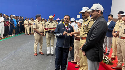 టేబుల్ టెన్నిస్‌లో ట్రాఫిక్ డీఎస్పీకి బంగారు పతకం..