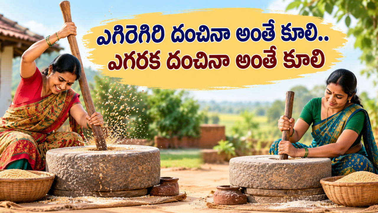 ఎగిరెగిరి దంచినా అంతే కూలి.. ఎగరక దంచినా అంతే కూలి! ఈ సామెత అర్థం తెలుసా?