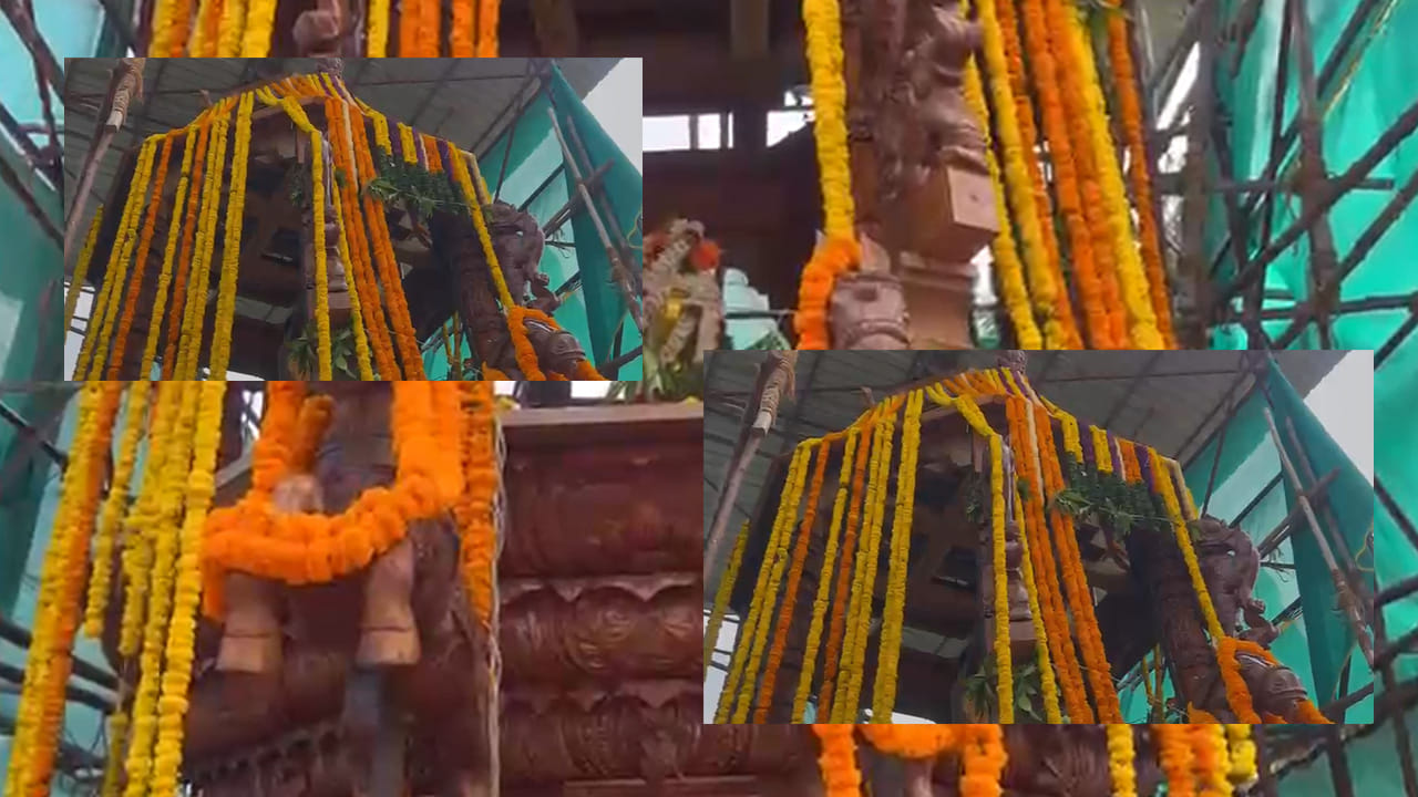 రథం దృష్టశక్తులు పడకుండా అష్టదిక్కుల నాగబంధనంతో ఈ రథాన్ని శిల్ప శాస్త్ర ప్రకారం తయారు చేశారు.. ఈ రథాన్ని చేతులతో లాగేందుకు 26 ఫీట్ల పొడవైన కొబ్బరితాడును ప్రత్యేకంగా యానంలో తయారు చేయించారు. ఇకపై మాడ వీధుల్లో రథయాత్ర నిర్వహించనున్నారు.. ఈ వేడుక తెలంగాణ రాష్ట్రంలో భద్రకాళి అమ్మవారి ఆలయంలో మాత్రమే నిర్వహించే మొట్టమొదటి రథోత్సవంగా నిలవనుంది.. ఈ రథం పూర్తిగా ఇక్కడే చేతివృత్తి ద్వారా రూపుదిద్దారు. 