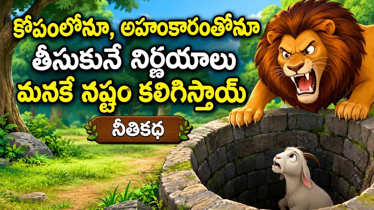 Moral Story: అహంకారంతో తీసుకునే నిర్ణయాలు మనకే నష్టం.. మేక-సింహం కథ