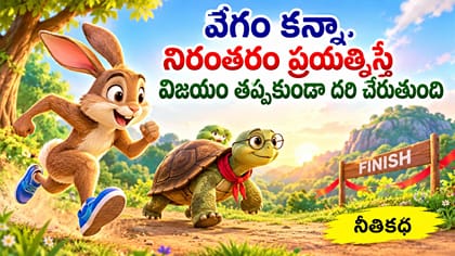 విజయానికి వేగం కాదు.. పట్టుదల, ఓపికే ముఖ్యం.. కుందేలు-తాబేలు కథ