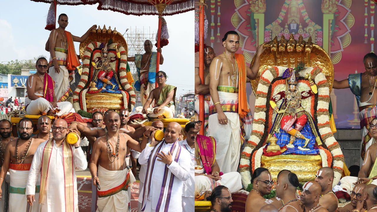 గోవింద నామస్మరణలతో మార్మోగిన మాడ వీధులు.. 
చిన్నశేష వాహనసేవ తిరుమలలో కన్నులపండువగా సాగింది. ముందుగా గజాలు, అశ్వాలు కదులుతుండగా.. భక్తుల కోలాటాలు, మంగళవాయిద్యాలు, వివిధ కళాబృందాల ప్రదర్శనలు ఉత్సవానికి ప్రత్యేక ఆకర్షణగా నిలిచాయి. 