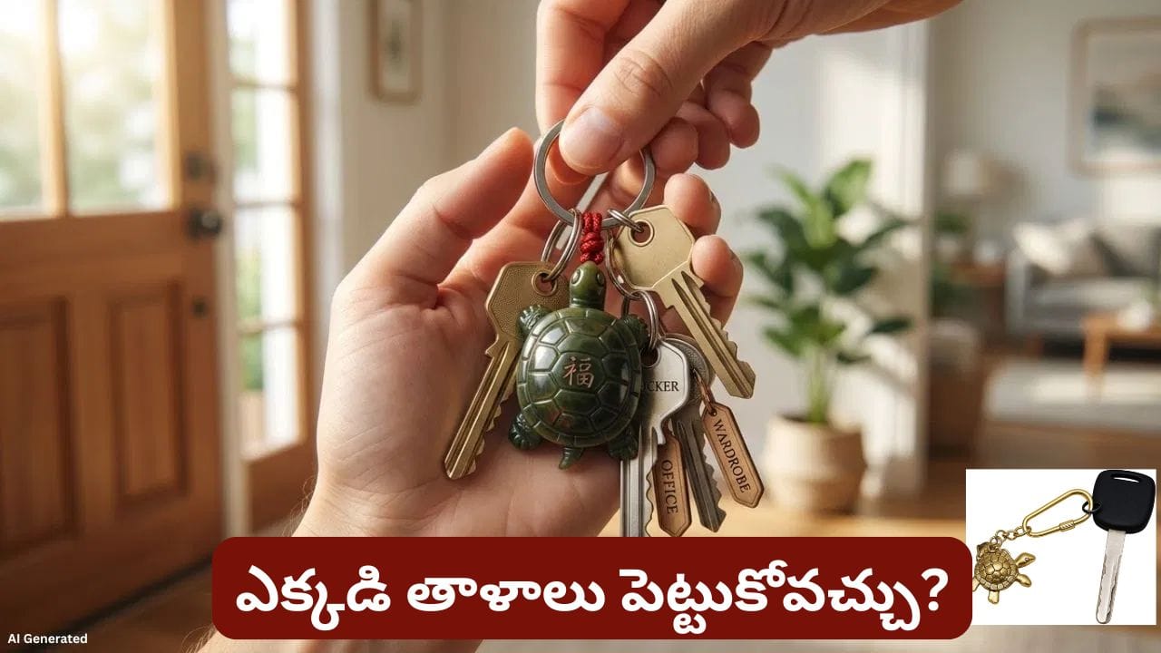 తాబేలు కీరింగ్లో తాళం చెవులు పెడుతున్నారా? శుభమా.. అశుభమా? ఈ నియమం తెలుసుకోండి!