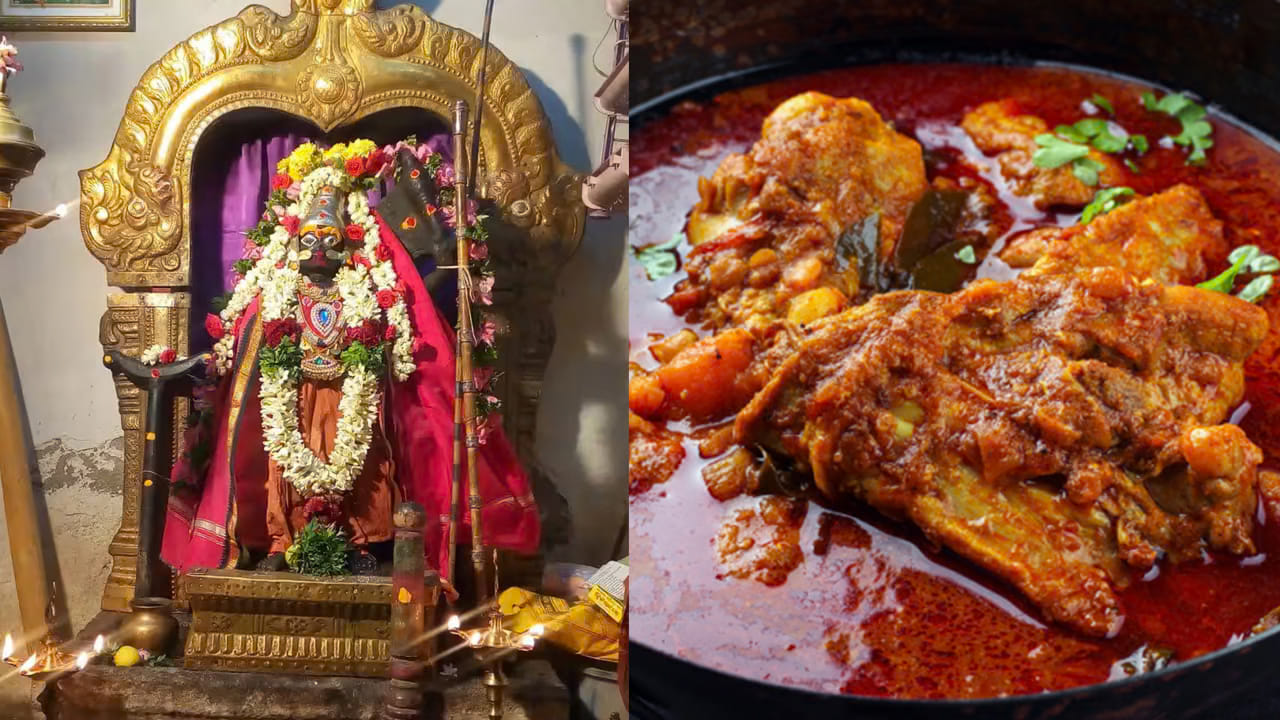 2. మునియాండి స్వామి ఆలయం, తమిళనాడు..
తమిళనాడులోని మదురై సమీపంలో ఉన్న వడక్కంపట్టిలో మునియాండి స్వామి ఆలయం ప్రసిద్ధి చెందింది. మునియాండి స్వామిని గ్రామాలను కాపాడే దైవంగా స్థానికులు విశ్వసిస్తారు. ఈ ఆలయంలో జరిగే వార్షిక ఉత్సవం ప్రత్యేకమైన ఆహార సంప్రదాయానికి పేరుగాంచింది. ఉత్సవం సందర్భంగా పెద్ద పెద్ద పాత్రల్లో చికెన్, మటన్ బిర్యానీని తయారు చేసి నైవేద్యంగా సమర్పించడంతోపాటు భక్తులకు వడ్డిస్తారు. వేలాది మంది భక్తులు ఈ కార్యక్రమంలో పాల్గొంటారు. దేవుడికి సమర్పించిన ఆహారాన్ని స్వీకరించడం తమ ఆరాధనలో భాగమని భక్తులు భావిస్తారు. ఇక్కడ మత విశ్వాసాలు, స్థానిక ఆహార సంస్కృతి ఒకదానితో మరొకటి ముడిపడి కనిపిస్తాయి.