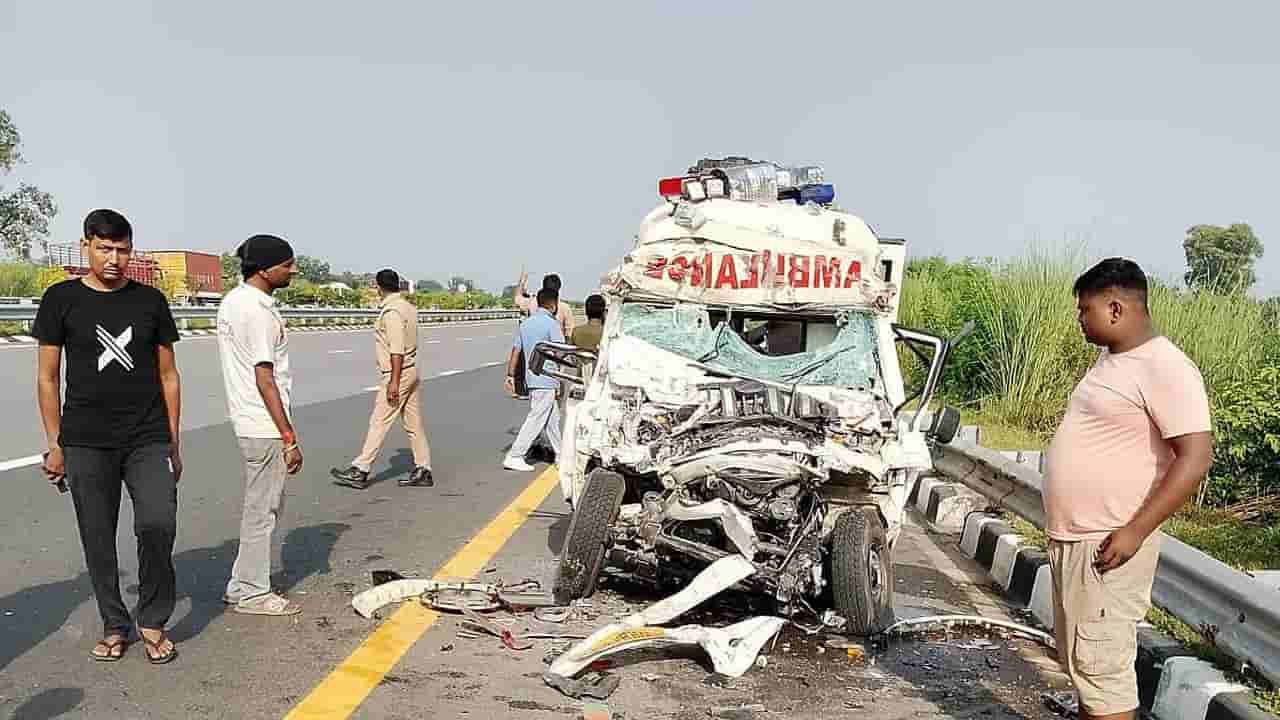 సైనికుడి పార్థివదేహంతో వెళ్తున్న అంబులెన్స్ ప్రమాదం.. నలుగురు మృతి
