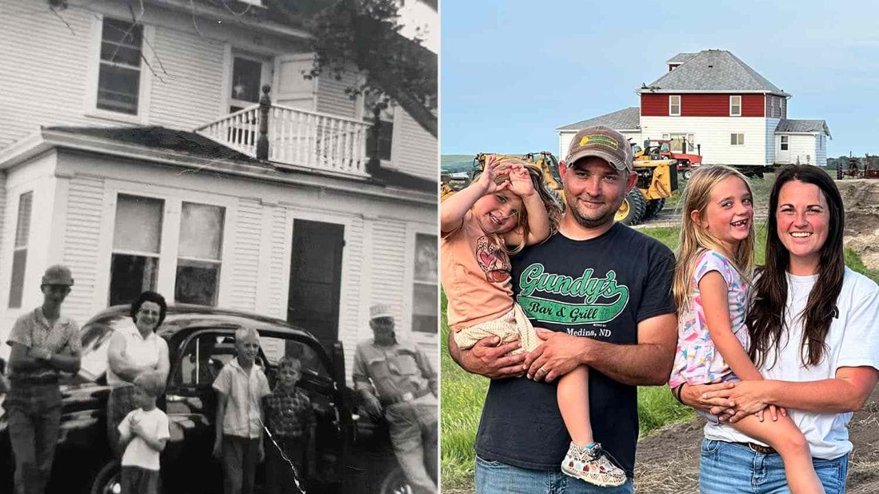 Woman Shifts Ancestral Home By Road